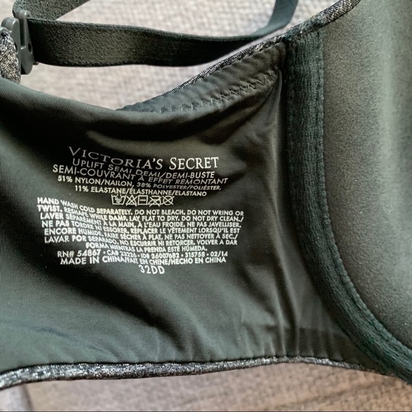 Victoria's Secret VS Uplift Semi Demi Bra Heather Gray 32DD - Picture 5 of 7